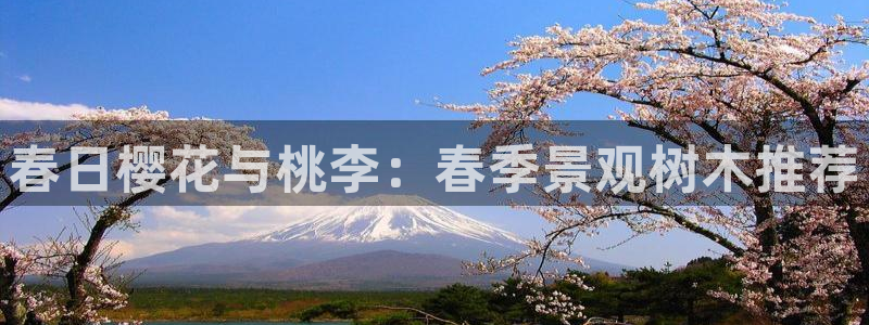新宝 gg .com:春日樱花与桃李:春季景观树木推荐