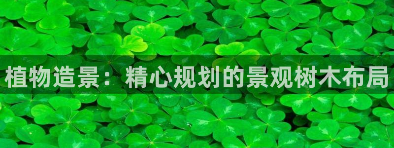 新宝gg手机官网登录:植物造景:精心规划的景观树木布局